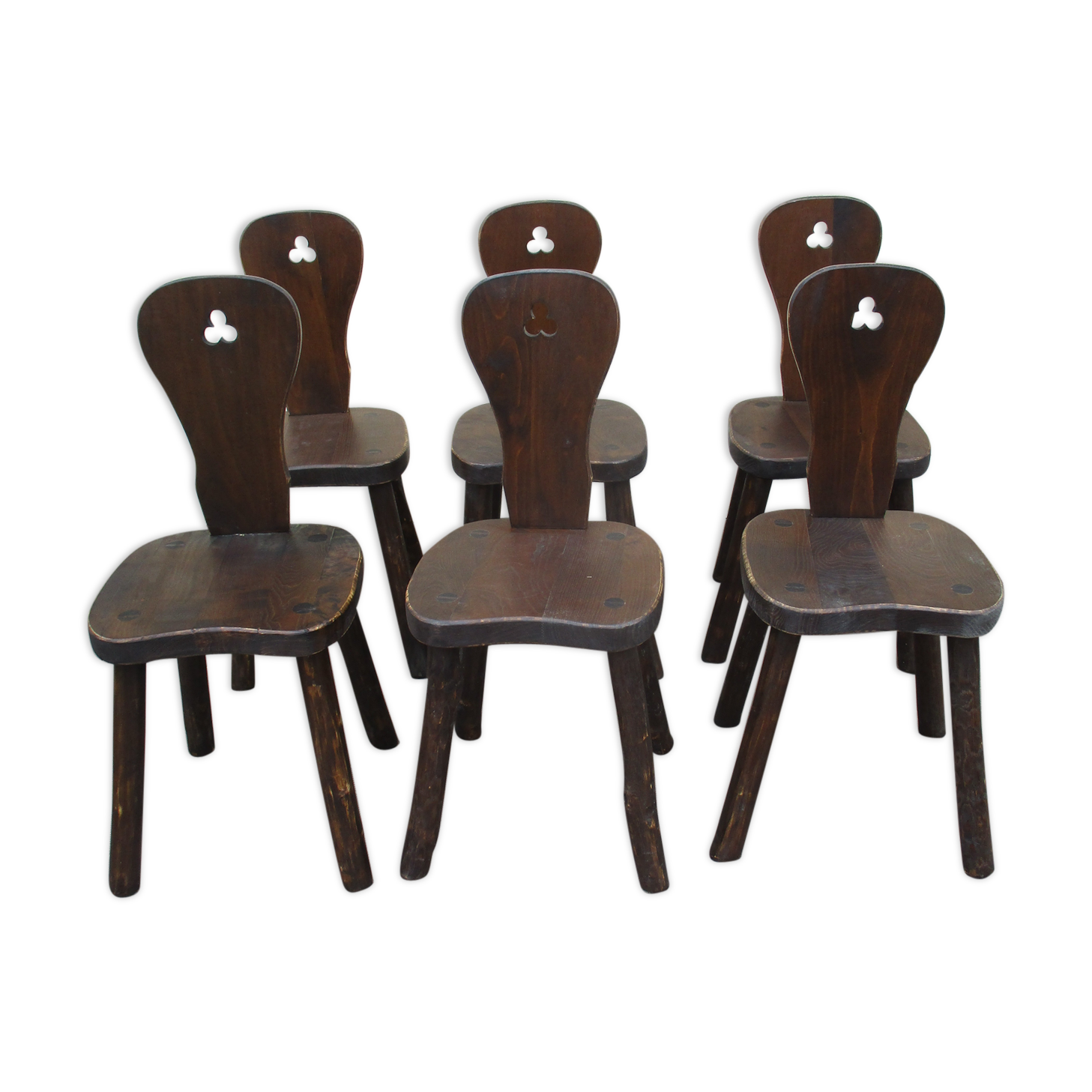 Lot 6 mountain known as savoy saddle vintage chairs