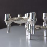Set of 4 modular Nagel candlesticks from the 70s