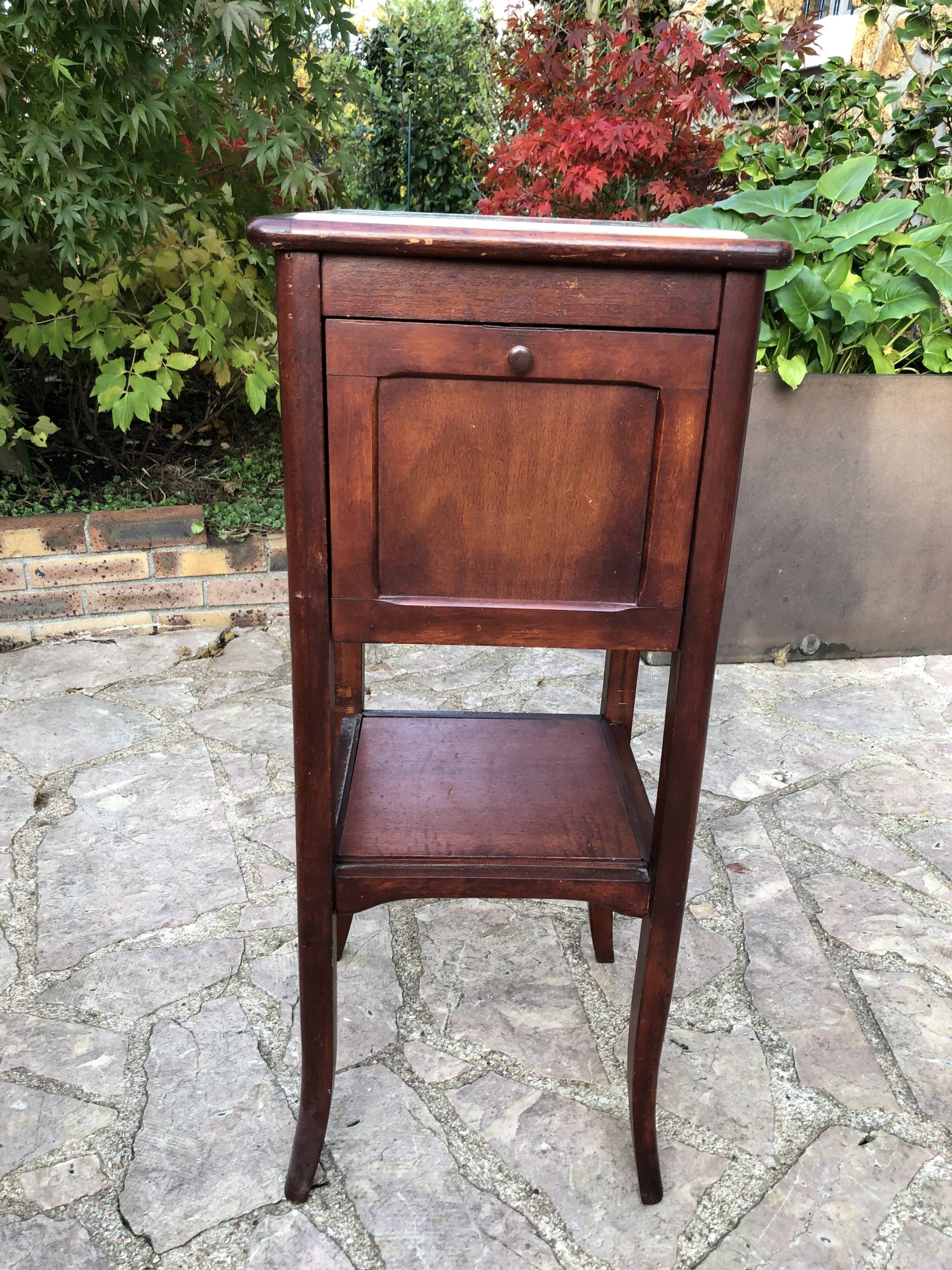 Old bedside marble top