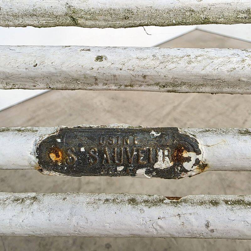 Joli banc en fer fin 19ème modèle Saint Sauveur Arras