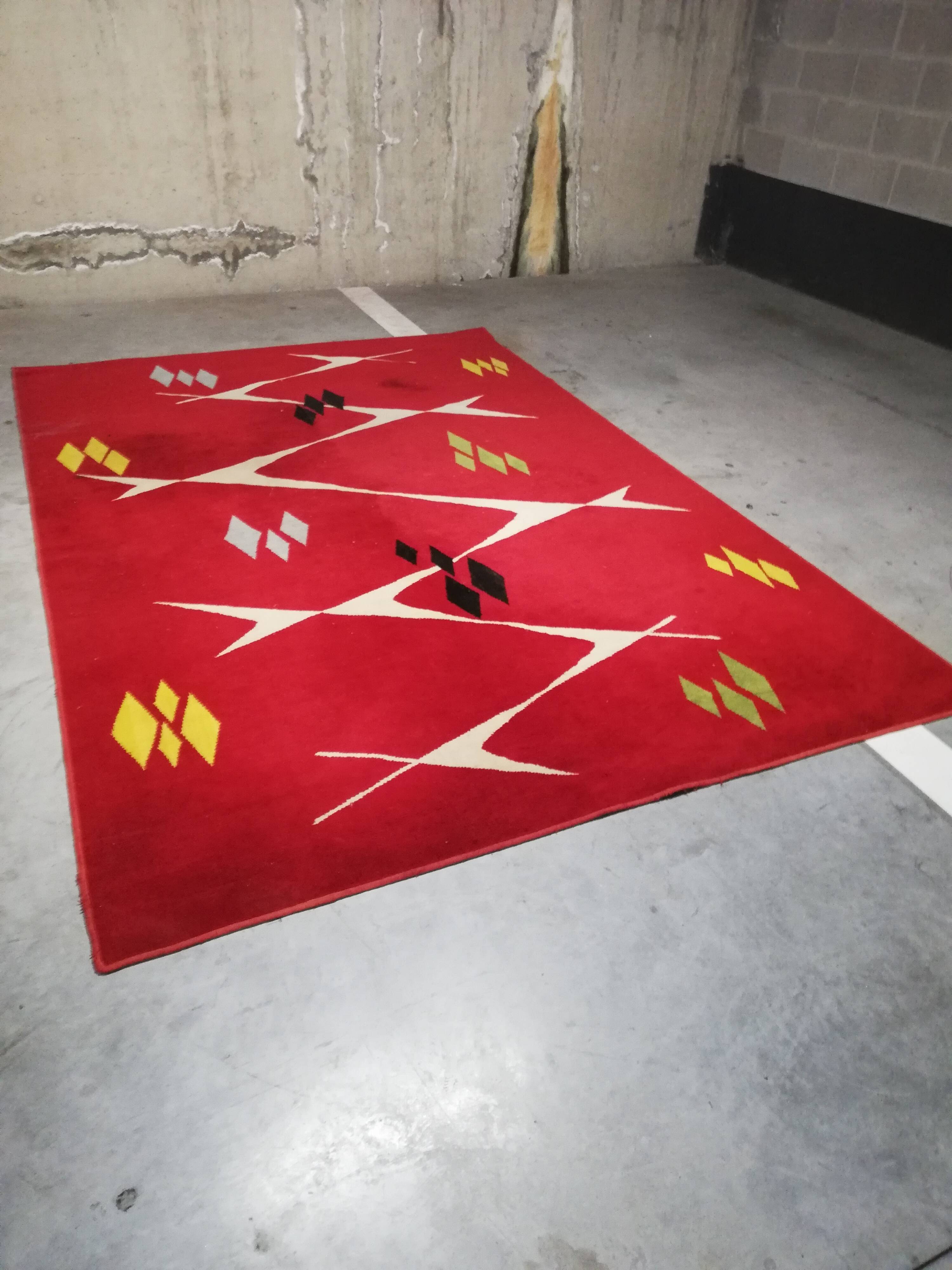 Abstract rug France 1950