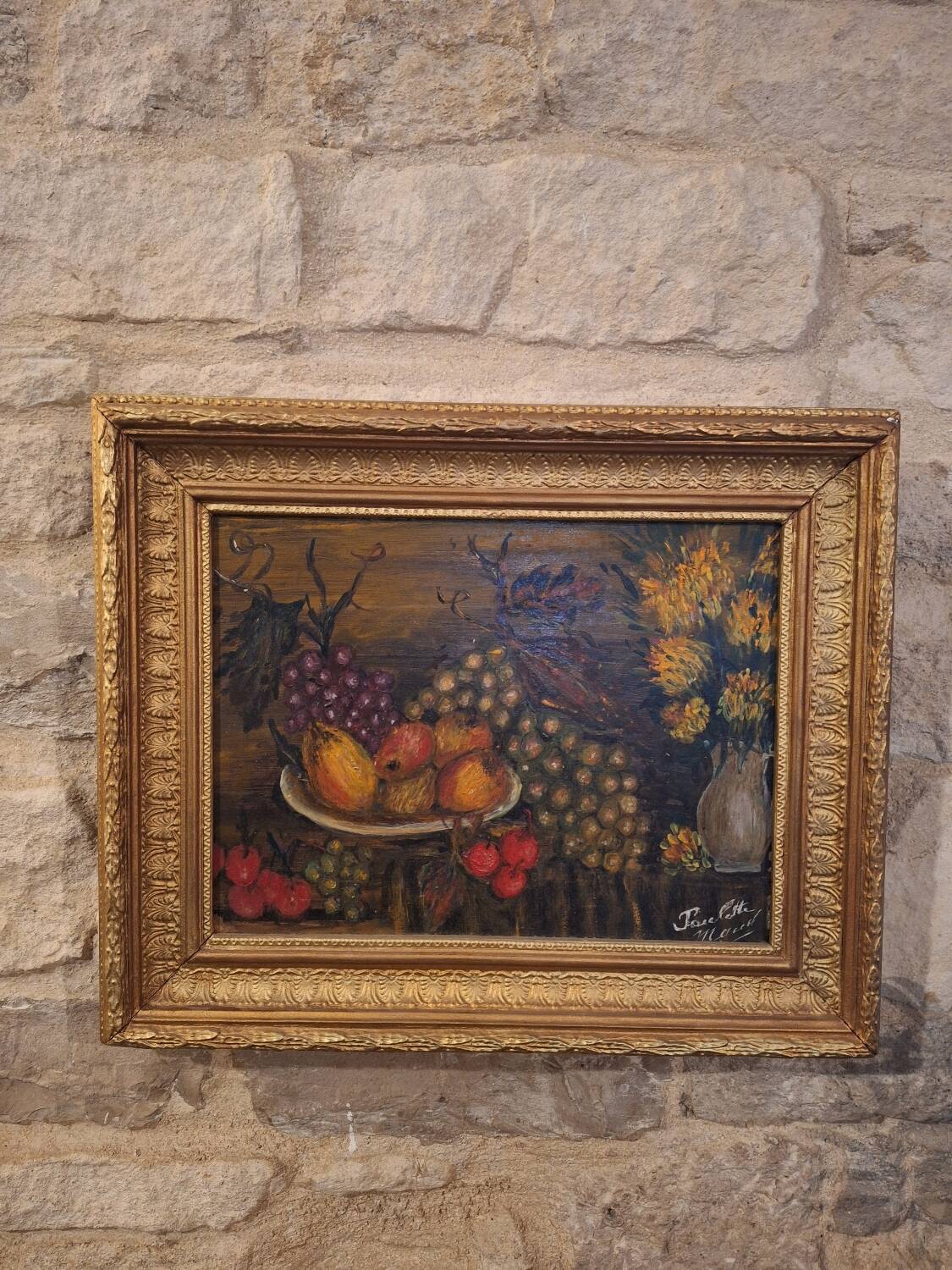 Oil painting on panel