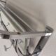 Art Deco wall coat rack with a bevelled mirror adjustable in a chrome frame, 1930s.