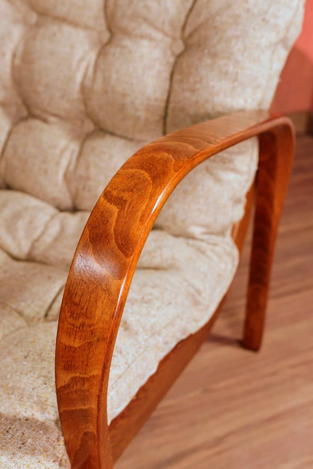 Vintage armchair granola beige 1960