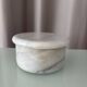 Carrera marble lidded jar