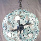 Sputnik chandelier cut glass 1960