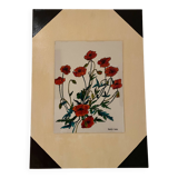 Tableau toile et verre
