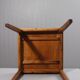Vintage plant stand side table wood & ceramic 1950s