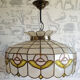 Vintage mother-of-pearl pendant lamp