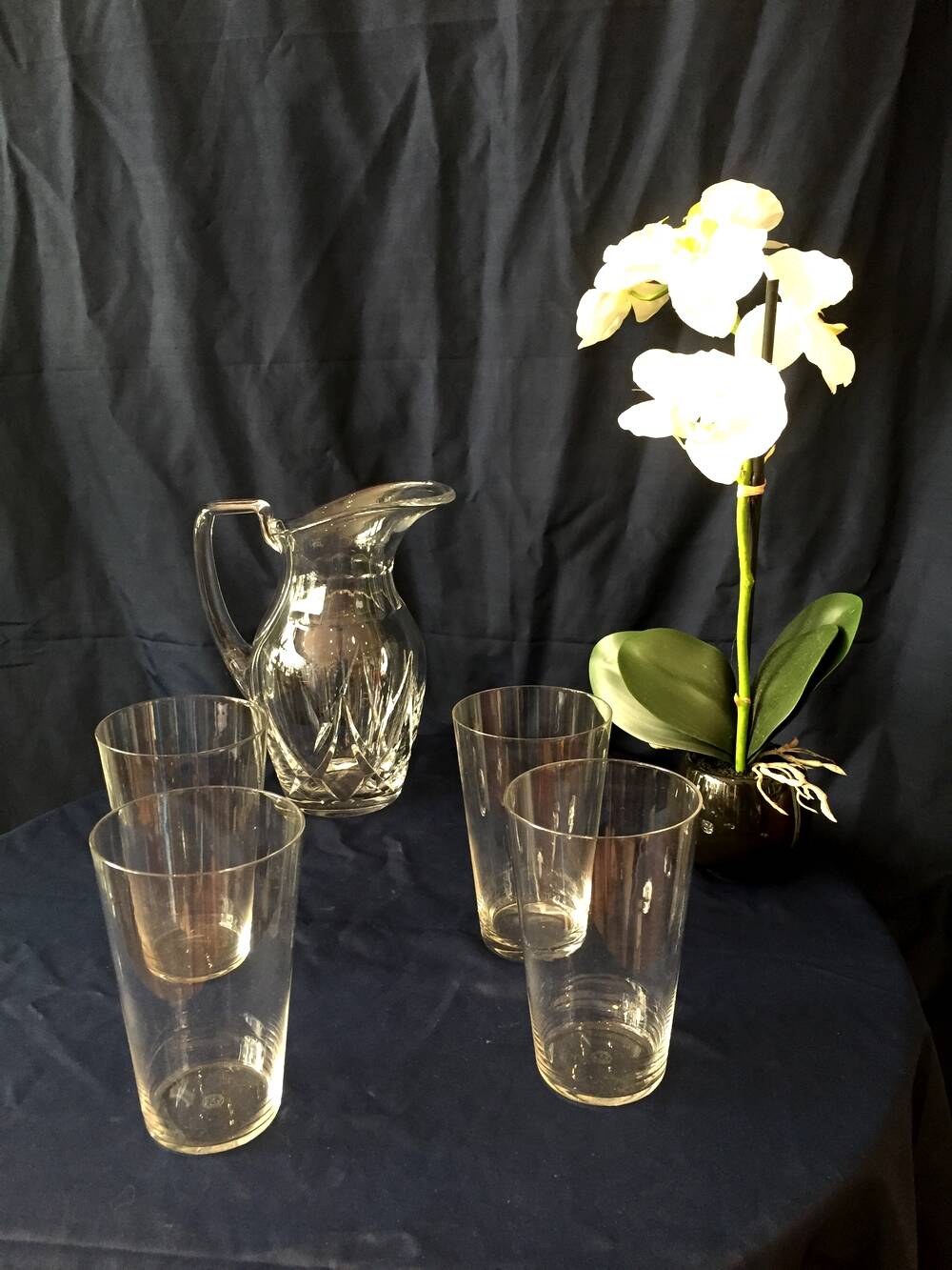 SET OF 4 BACCARAT CRYSTAL FRUIT JUICE WATER GLASSES