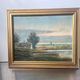 Vintage Landscape oil on canvas With Wooden frame