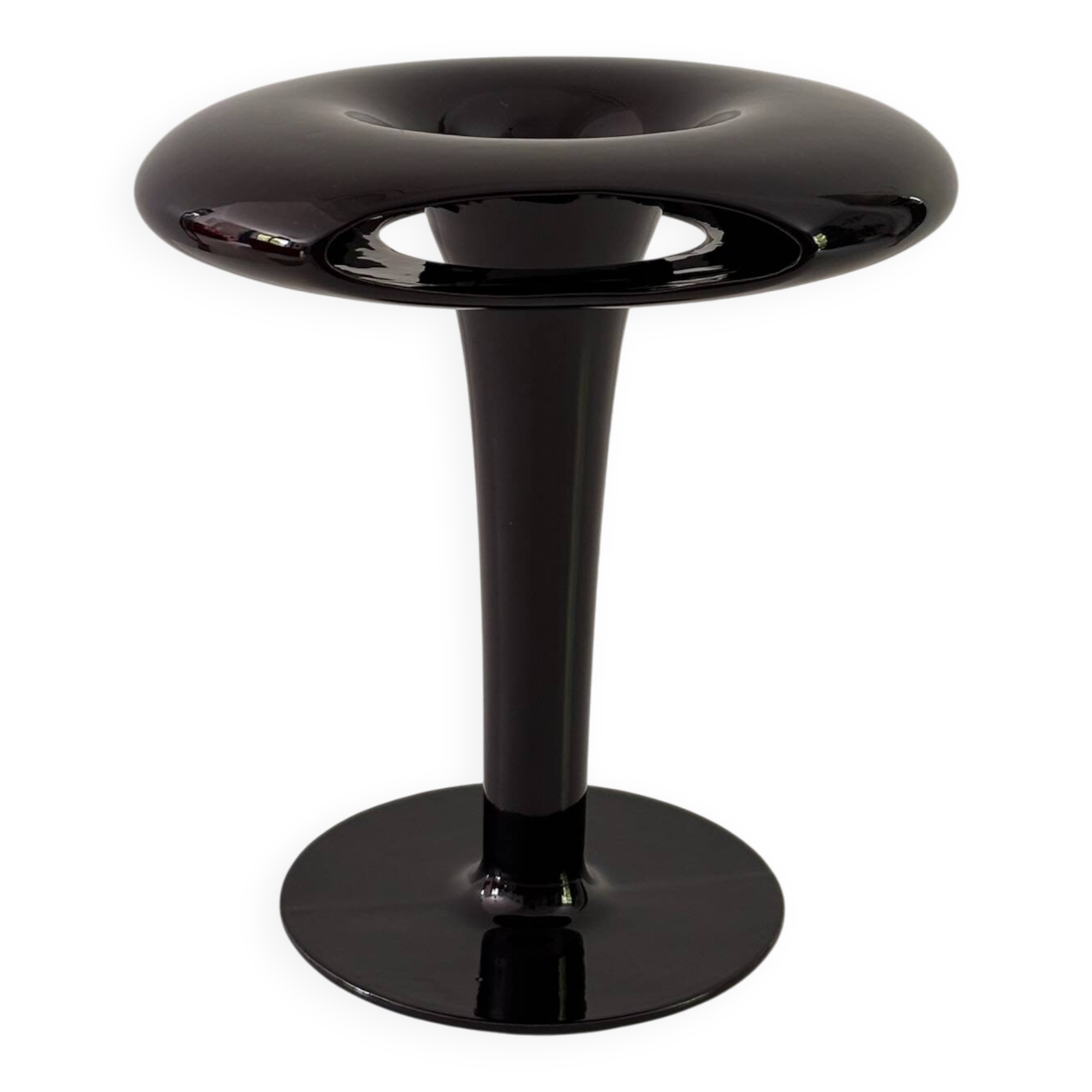Sci-Fi Vase by Marc Newson for Cor Unum 1993 Glazed Black Ceramic Signed Ra