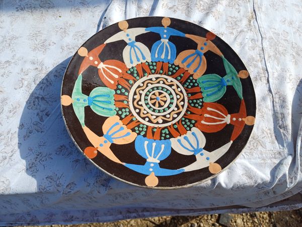 Plat Terre cuite émaillée