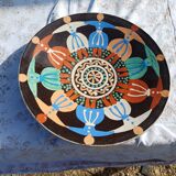 Glazed terracotta dish