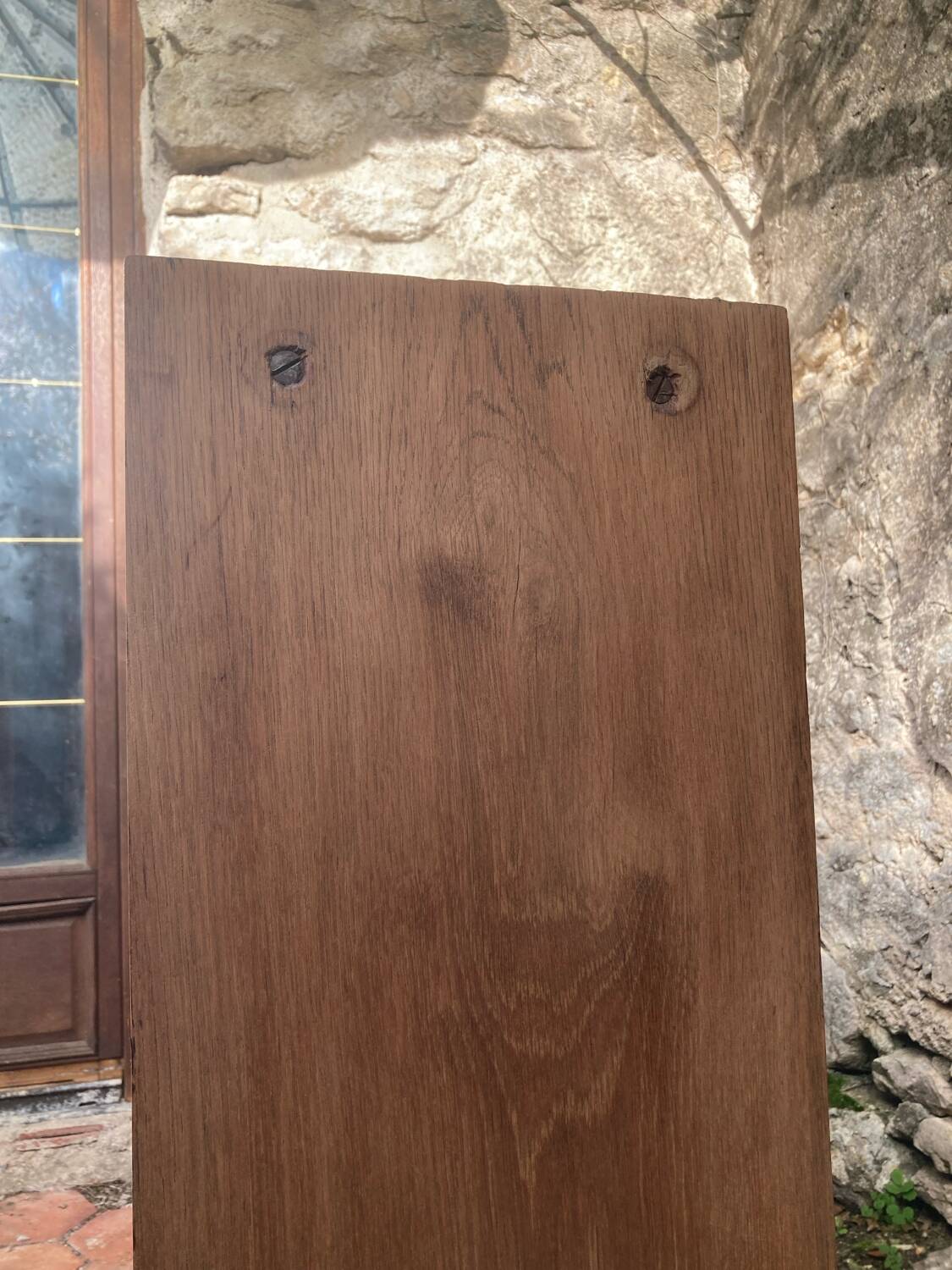 Antique furniture - solid oak shelf