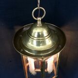 Lantern 2 lights in bronze and brass