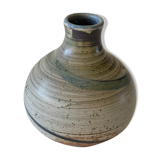 Vase vintage en grès signé Cuxa