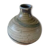 Vintage sandstone vase signed Cuxa