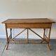 Vintage Mid-century bamboo rattan console table / writing table / desk