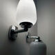 Chrome and opaline wall lights from the 70s.