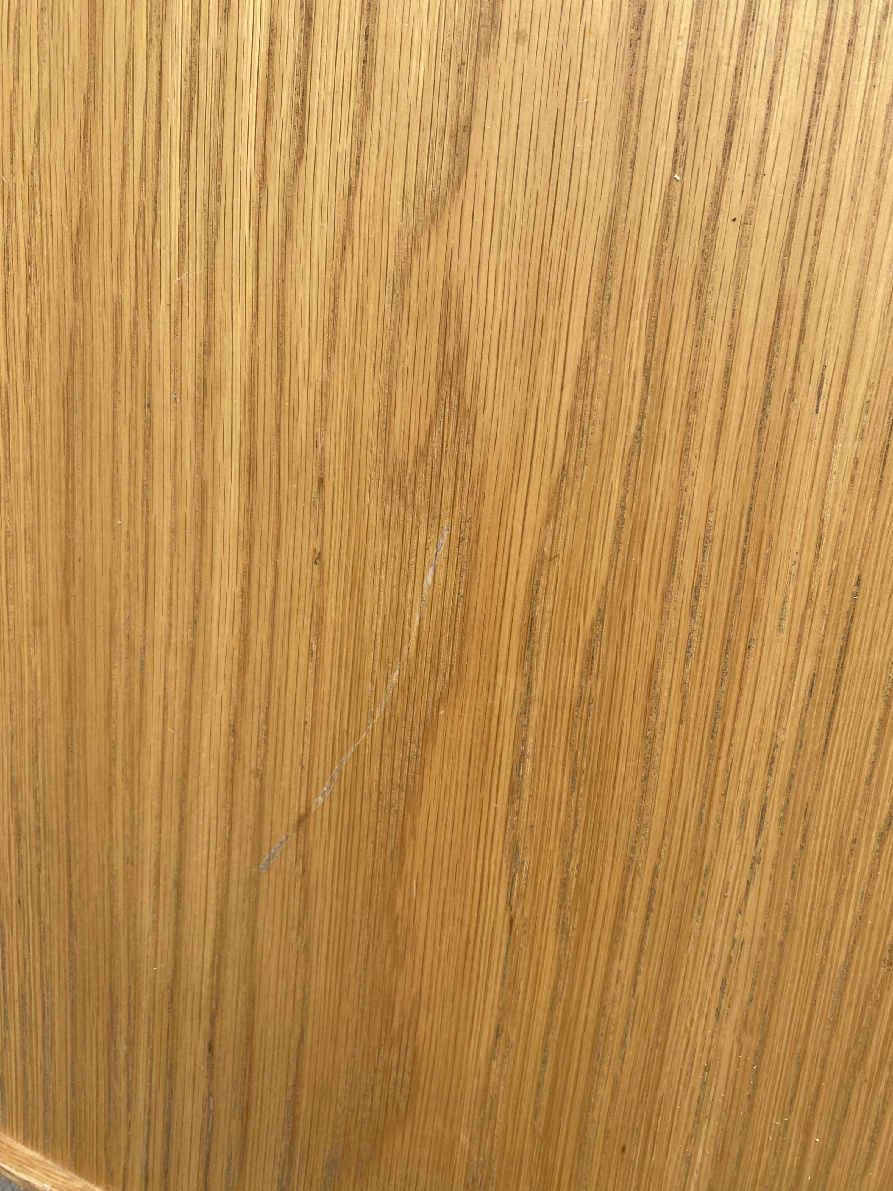 90 cm round wooden coffee table