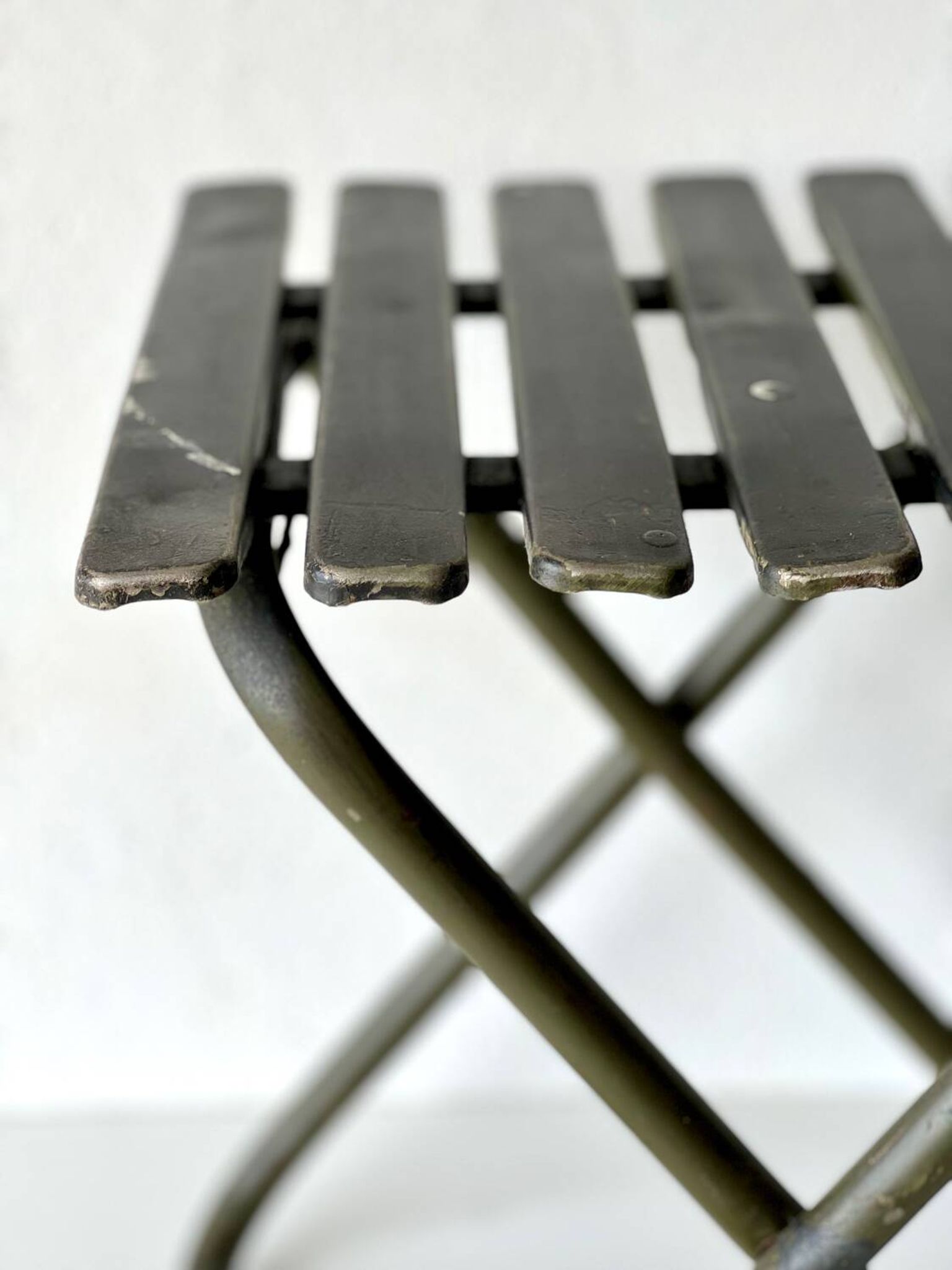 Chaise pliante industrielle de l'armée, 1960'