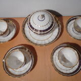 English porcelain cup service ROYAL CROWN DERBY 19th century