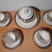 English porcelain cup service ROYAL CROWN DERBY 19th century