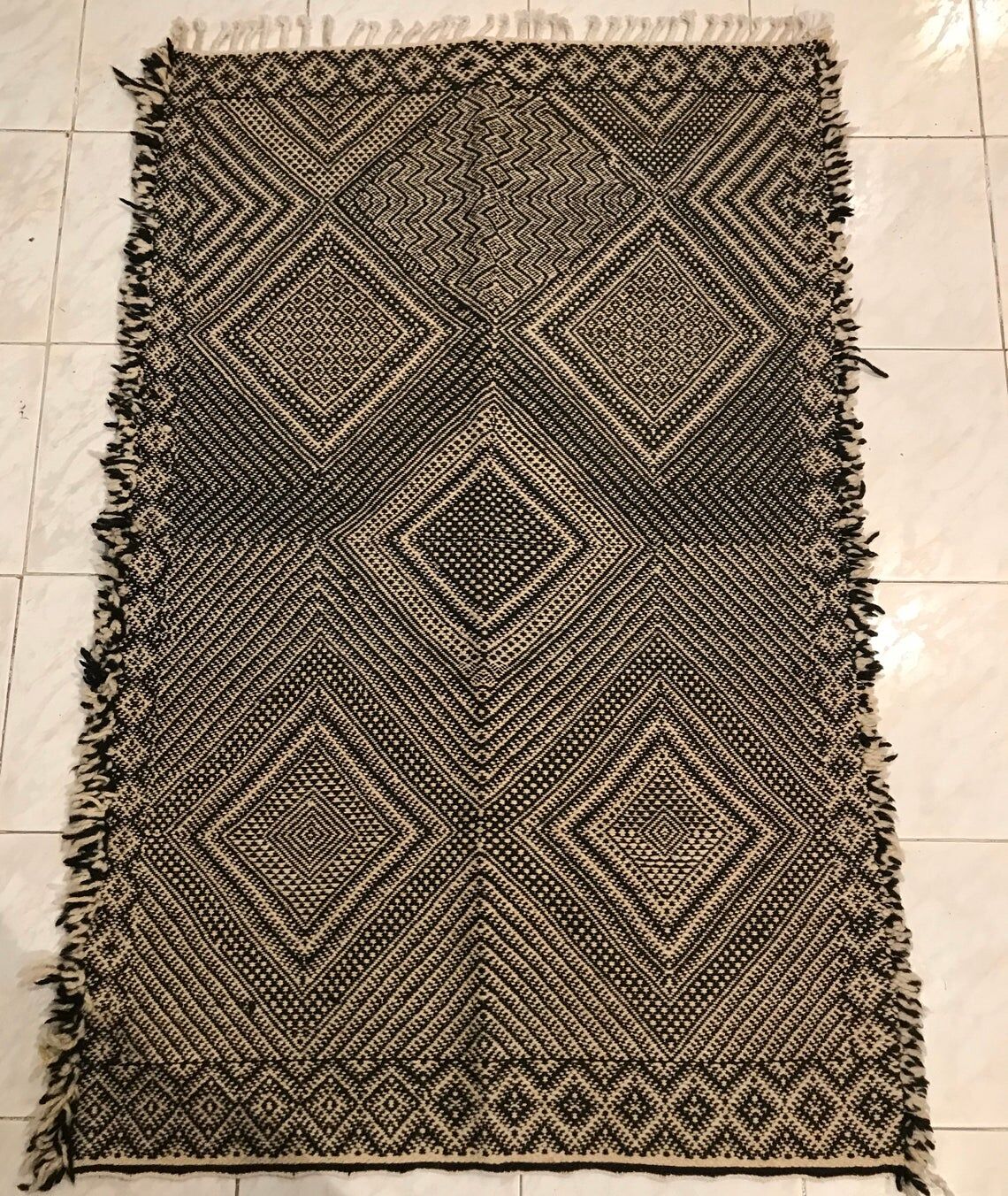 Tapis kilim marocain zanafi