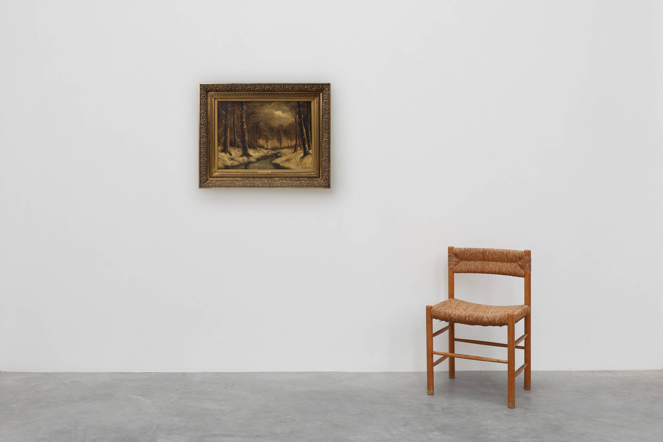 Peinture à l'huile « Hover en Flandre » de l'artiste néerlandais Henri Wouters