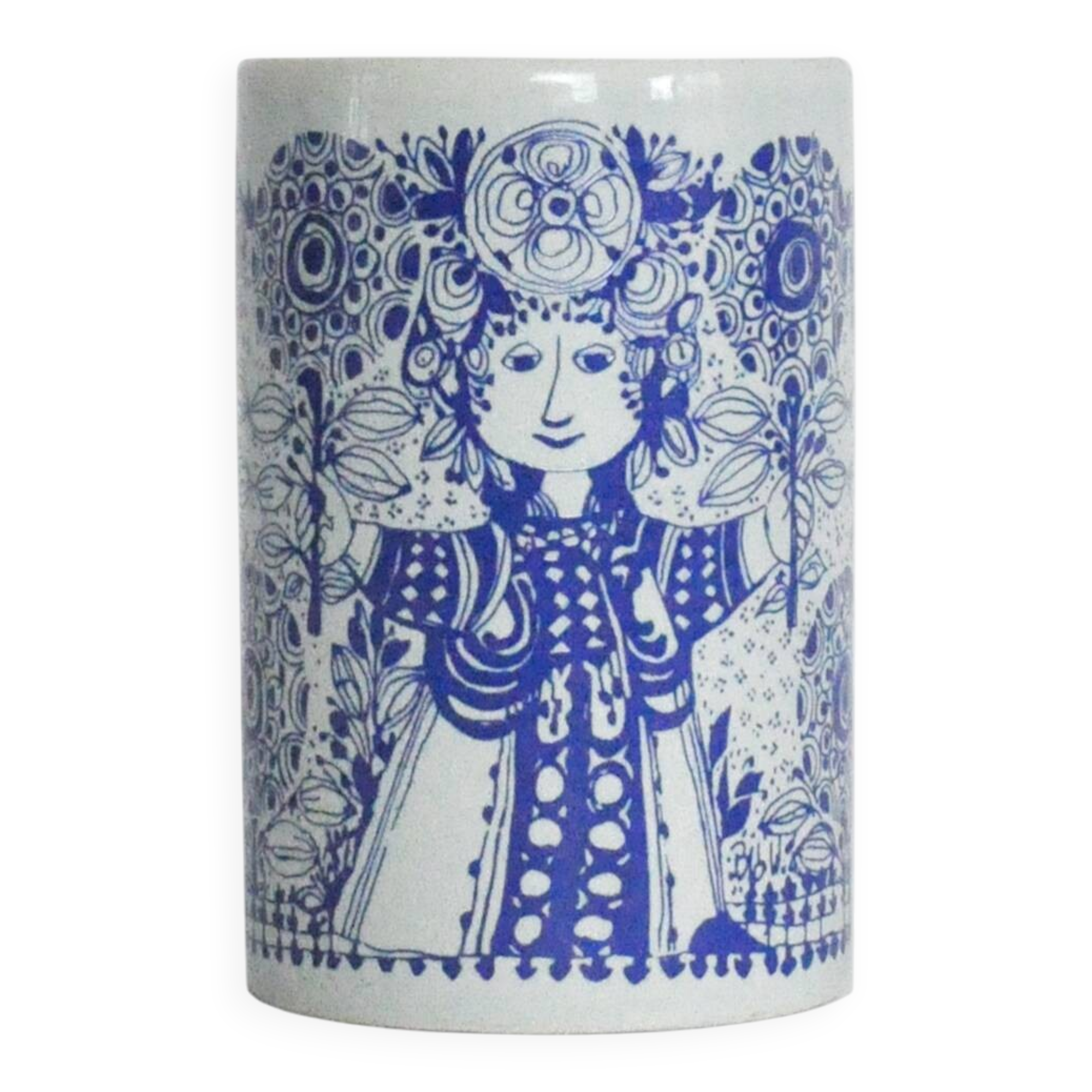 Decorative porcelain vase by Bjørn Wiinblad for Nymölle Denmark