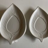 Set of 6 plates Ceramiche Bitossi sheets 1970 Italian work