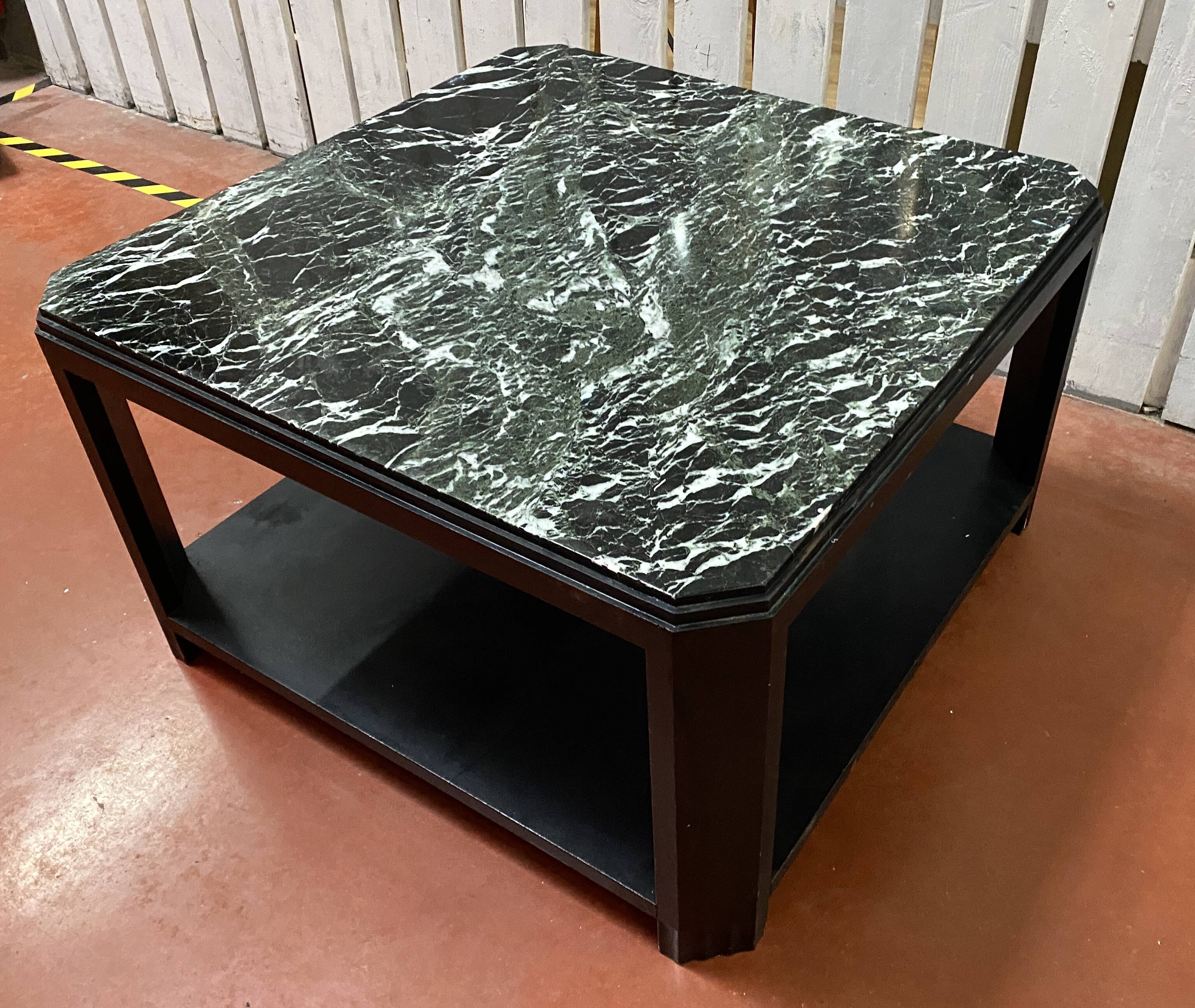 art deco marble coffee table
