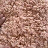 Handmade traditional natural wool rug size 1/2 m