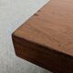 Brutalist coffee table in solid teak from the 60s/70s