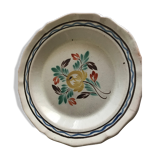 Flat round black ass - Forges les Eaux - earthenware of the 18th century
