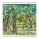 Swedish Original Mid-Century Oil On Board Painting" Clearing" by Stig Allan