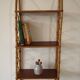 Étagère murale vintage en bambou et bois
