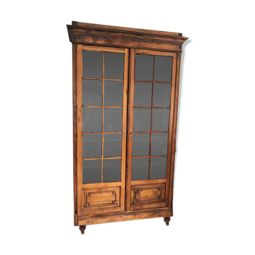Antique - solid wood display cabinet