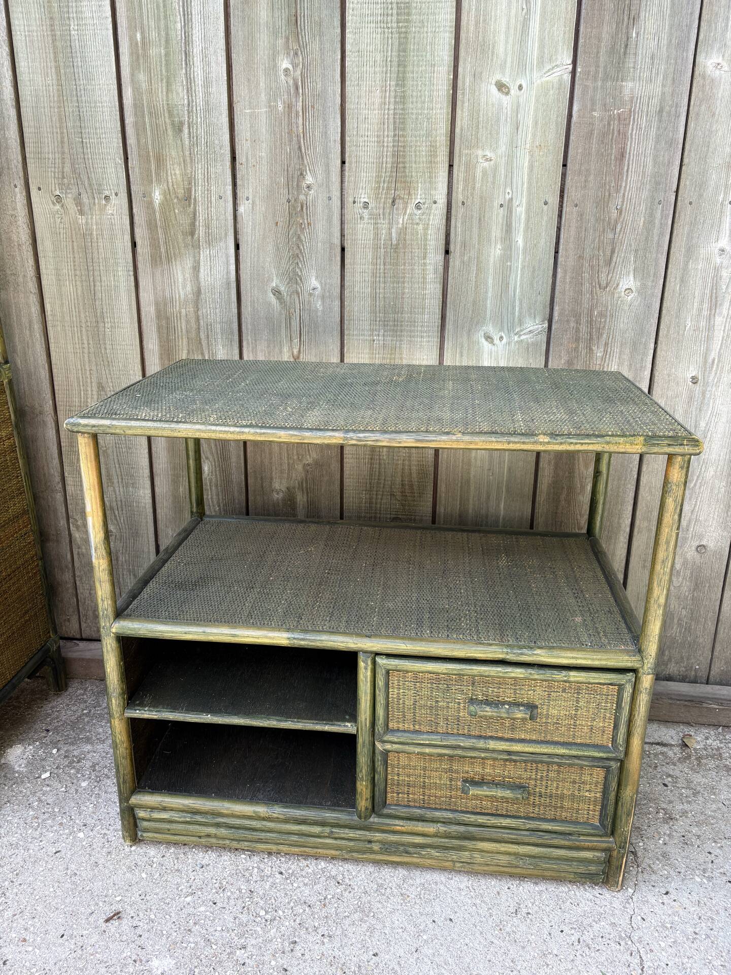 Vintage furniture set - bamboo and rattan