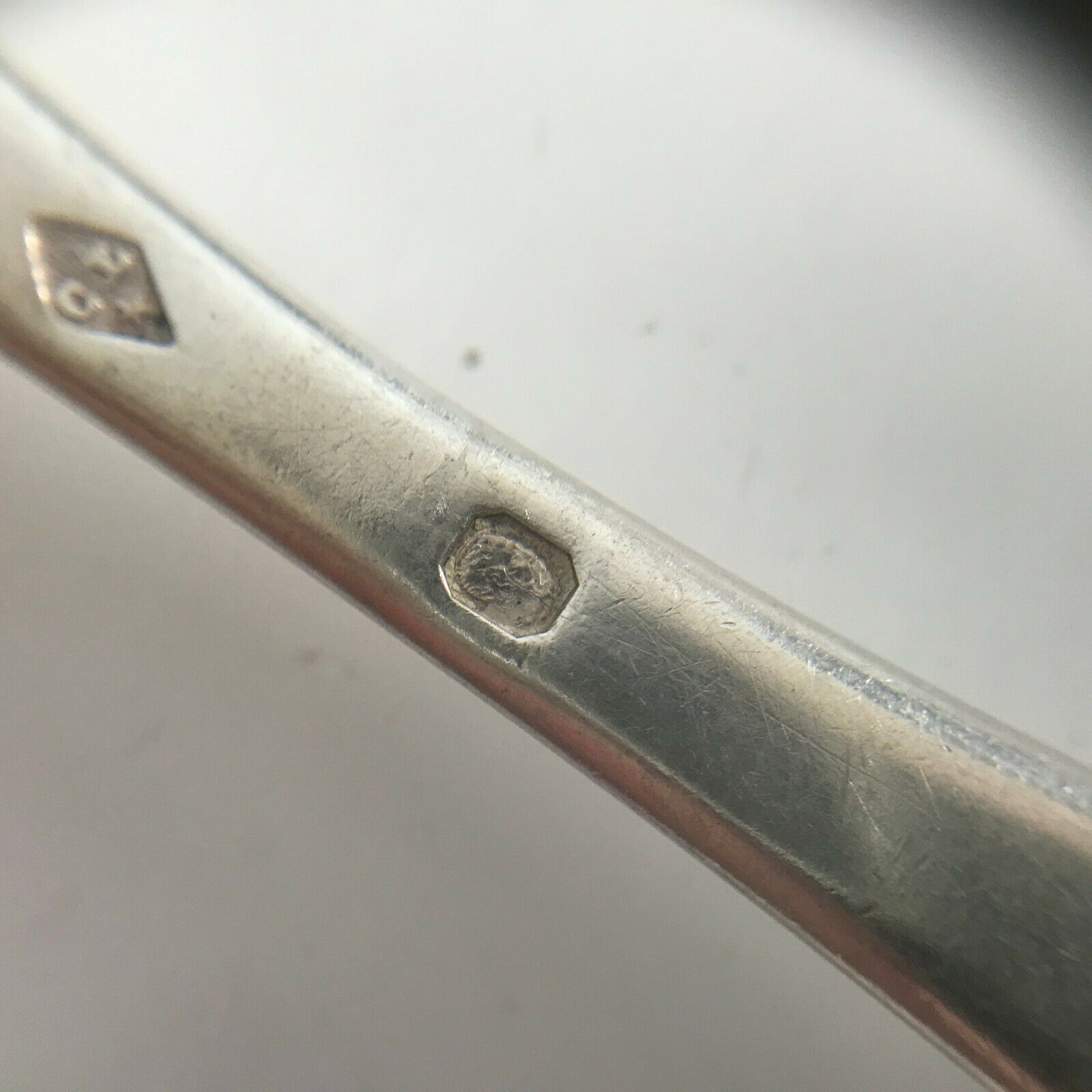 Covered solid silver single-flat punch big old warranty 1819-38