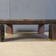 Copper and travertine coffee table by Belgochrom, 1970s