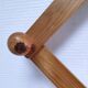 Vintage solid pine accordion coat rack