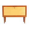 Danish vintage retro tv furniture in teak and Scandinavian design cane from the 1960s