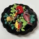 Trompe l'oeil plate, vallauris ceramic, 20th century, fish and shells