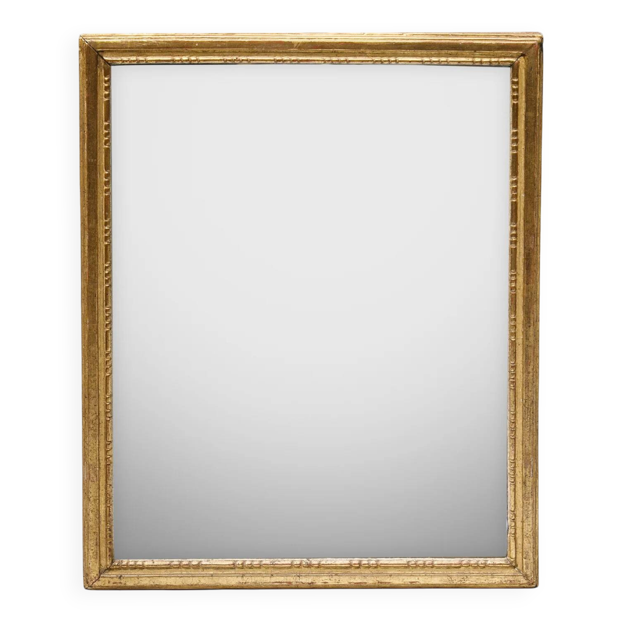 Small Louis XVI giltwood "square" mirror