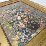 Oil painting on canvas, bouquet, signed MOBERG