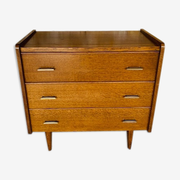 Commode vintage a trois tiroirs circa 60