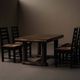 Art Deco oak table – France, 1930s–1940s