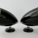 Pair of vintage 1950 adjustable spotlights